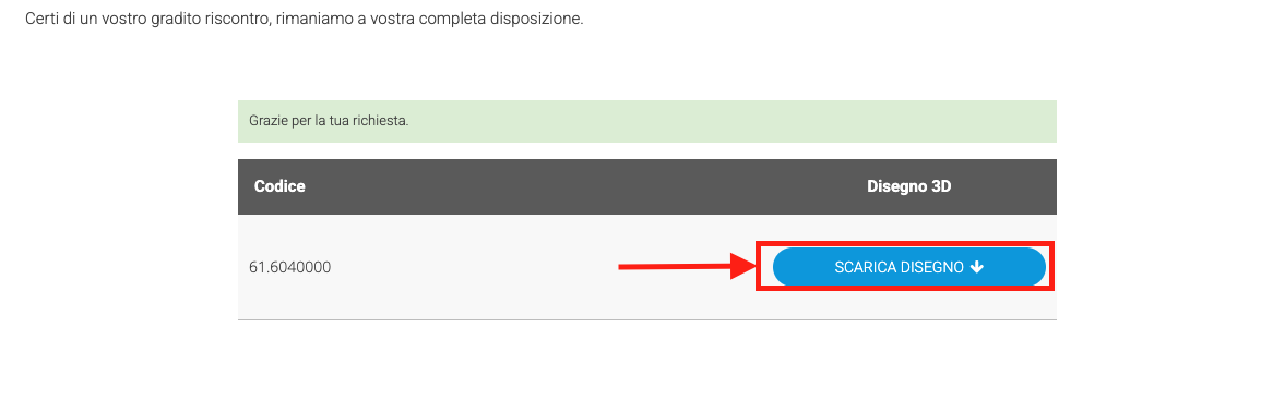 Screenshot avviso attenzione